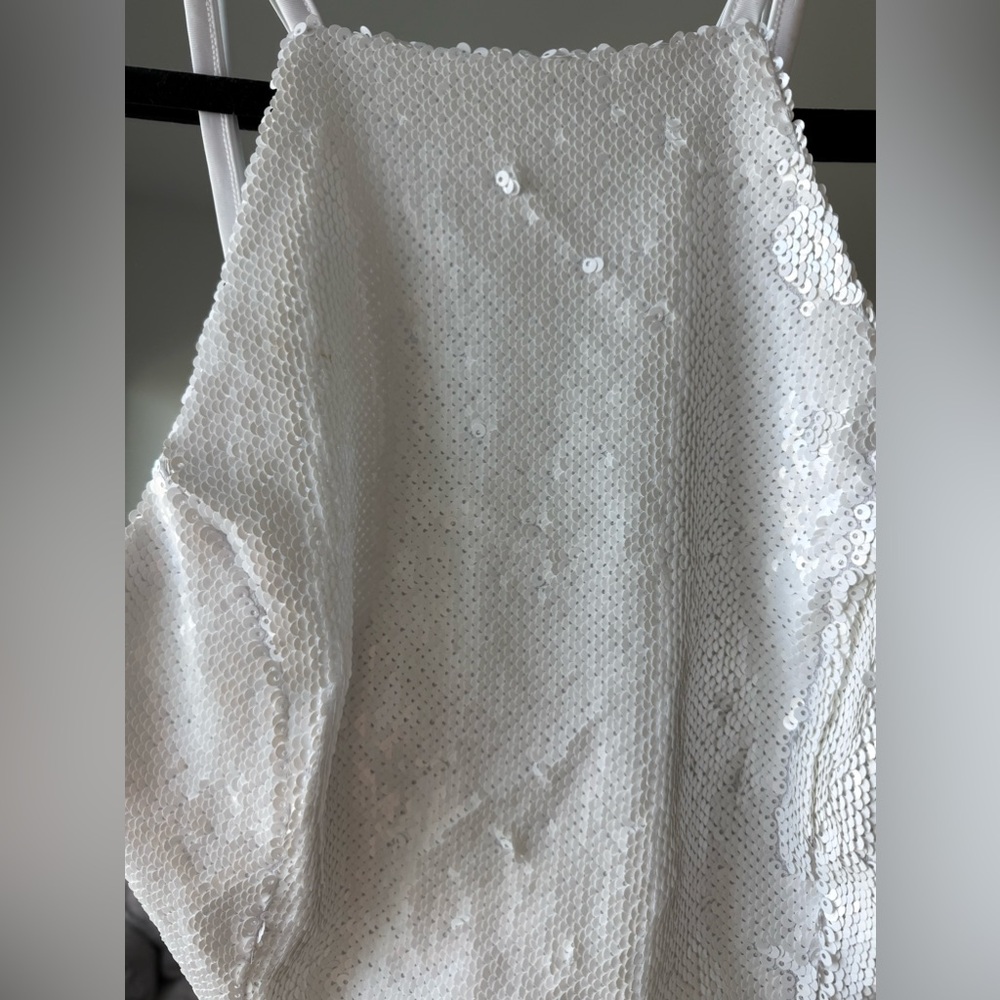 Sequin white top new - Picture 2 of 5